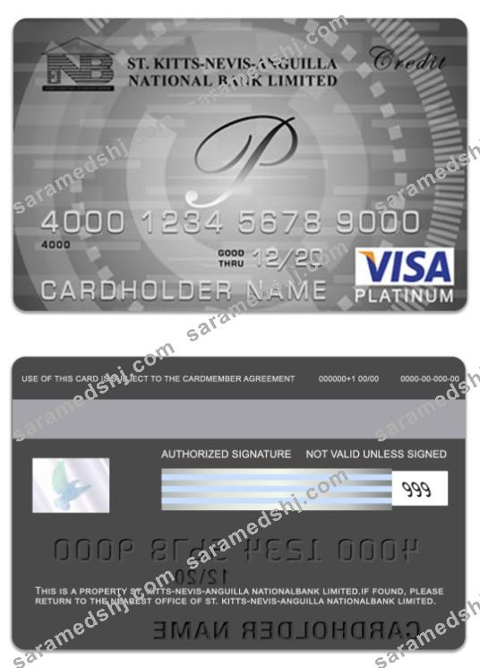 Saint Kitts and Nevis National Bank Limited visa platinum card